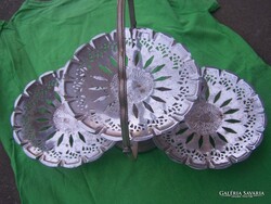 3-part collapsible serving bowl 39 x 25.5 cm (opened) in good condition for its age according to the pictures