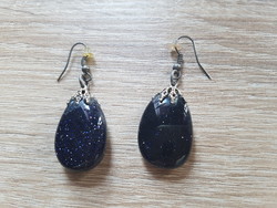 For Christmas! Blue sunstone /nightstone/ earrings
