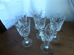 Set of 6 crystal glasses flawless