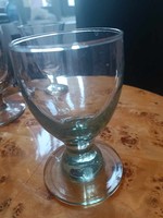 Antique broken glass goblet