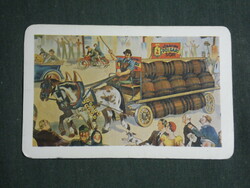 Card calendar, Köbánya brewery, brewery, graphic designer, beer supplier, 1984, (3)