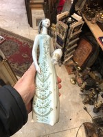 Hollóházi vízhordó lány nagyméretű porcelán szobor 28 cm-es