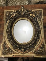 Baroque mirror with hinges