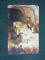 Card calendar, Mecsek ore mining company, newspaper, Pécs, mine loader, 1983, (3)