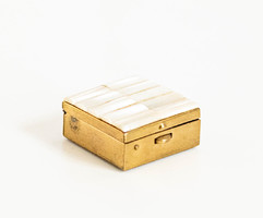 Box with mother-of-pearl cover - portable ashtray - ashtray, ashtray - Japanese