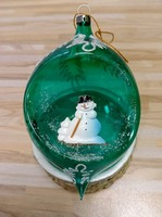 Retro glass Christmas ornament