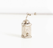 Vintage coffee grinder pendant - necklace accessory