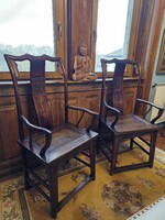 Pair of old chinese armchairs