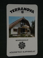 Kártyanaptár, Érc és ásványbánya, Pilisvörösvár, Terranova nemesvakolat ,1985,   (3)