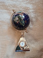 A rare beautiful globe made of minerals and semi-precious stones