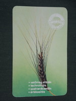 Card calendar, grain milling company, Szeged, 1986, (3)