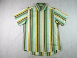 Original lacoste (l) elegant striped short-sleeved men's shirt