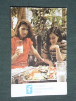 Kártyanaptár, Egészségnevelési intézet, tej, erotikus női modell ,1985,   (3)