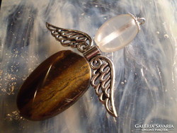 I have discounted a 6 cm rock crystal tiger's eye angel face cheaply