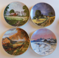 Heinrich villeroy & boch 4 seasons decorative plate set - 4 pieces