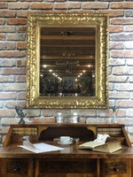 Gilded carved mirror