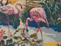 Flamingos on the beach - tapestry