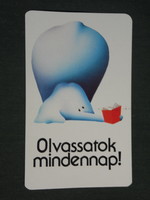 Card calendar, book publishing company, graphic artist, humorous, elephant, 1986, (3)
