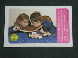 Card calendar, grand cannery, peach flavor, jam, children's model, 1986, (3)