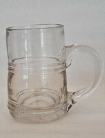 Antik huta üveg (hutaüveg) füles pohár