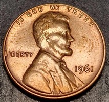 1 cent, 1961., ﻿Lincoln Cent