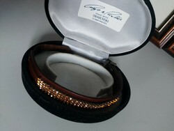 Cango & Rinaldi bracelet with swarovski crystals in original velvet box, about 20 years old