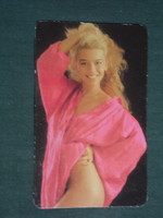 Card calendar, centrum store, erotic female nude model, Judit Marjai, 1987, (3)
