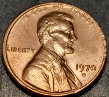 Amerikai Egyesült Államok, 1 cent, 1970.D., Lincoln Cent