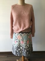 Ted baker transitional, spring-autumn, winter l/xl patterned velvet skirt