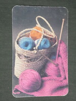 Card calendar, röltex haberdashery, yarns, 1986, (3)