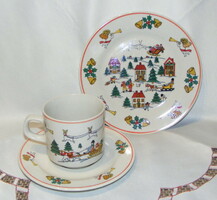 Karácsonyi porcelán reggelizőszett