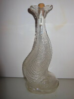 Bottle - fish-shaped - 31 x 13 cm - glass - 7 dl - flawless