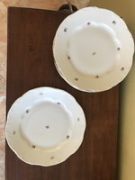 Régi Zsolnay hatszemélyes lapos tányér készlet