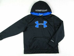 Original under armor (adolescent) black sporty men's hooded sweatshirt