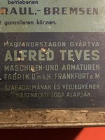 Old pre-war oil can autochemia ate alfred teves