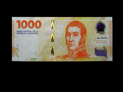 UNC - 1000 PESOS - ARGENTINA (San Martin bankjegy!) Olvass!
