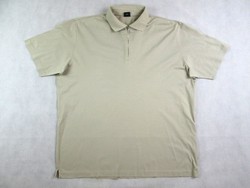 Hugo boss (2xl / 3xl) elegant coffee brown men's collared short-sleeved T-shirt