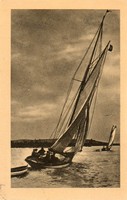 Ba - 135 panoramas of the Balaton region, sailing in the middle of the 20th century