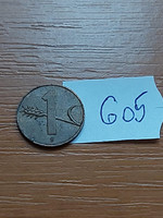 Switzerland 1 rappen 1957 / b mint mark (bern), bronze 605