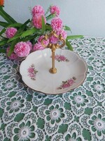 Extra beautiful pink plate with handle serving centerpiece kaiser