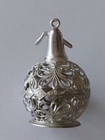 Old Christmas tree ornament silver plastic soda siphon retro ornament