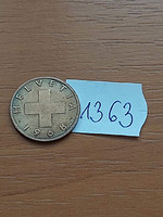 Switzerland 2 rappen 1968 bronze 1363