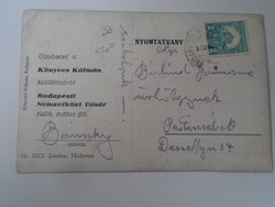 D199633 old postcard -1928 József Bánszky- Kálmán könyves exhibition international fair Budapest