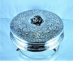 Dazzling, antique silver, biscuit box, ca. 1890!