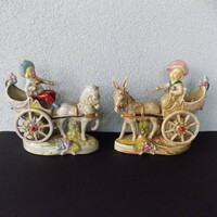 Pair of German Lippelsdorf porcelain figurines, flawless!