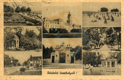 Ba - 116 panoramas of the Balaton region in the middle of the 20th century. Keszthely (photo by Barasits)