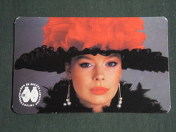 Card calendar, watch jewelry company, erotic female model, 1988, (3)