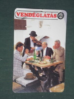 Kártyanaptár, ÁFÉSZ vendéglátás, vendéglő, borozó, söröző, 1989,   (3)