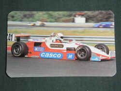 Card calendar, Hungarian insurance company, Pepsi formula racing car, 1988, (3)