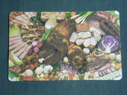 Card calendar, agromark game meats, ágker kft, 1988, (3)